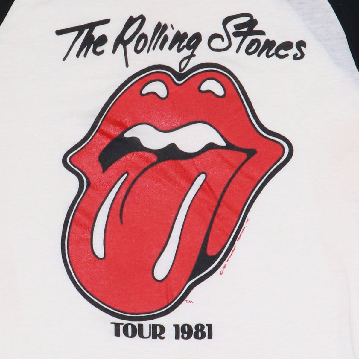 1981 Rolling Stones Tour Jersey Shirt Style002