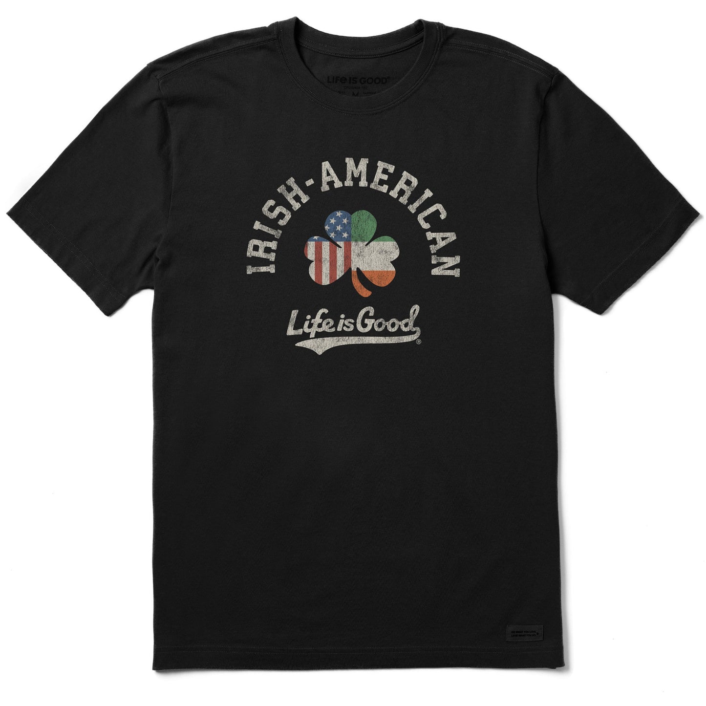 Men's Irish-American Clover Short Sleeve Crusher Tee