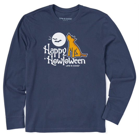 Men's Rocket Happy Howloween Long Sleeve Crusher Tee