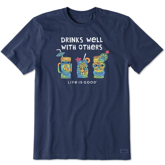 Men's Tie Dye Tiki Drinks Short Sleeve Tee
