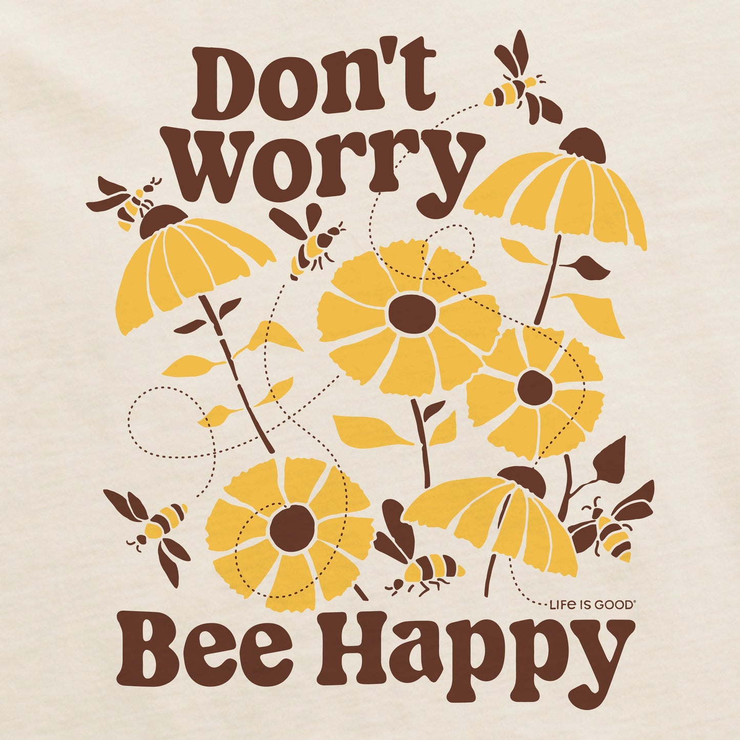 Women's Don't Worry Bee Happy Short Sleeve Tee