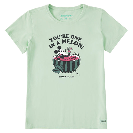 Women's One in a Melon Steamboat Willie Short Sleeve Crusher Tee