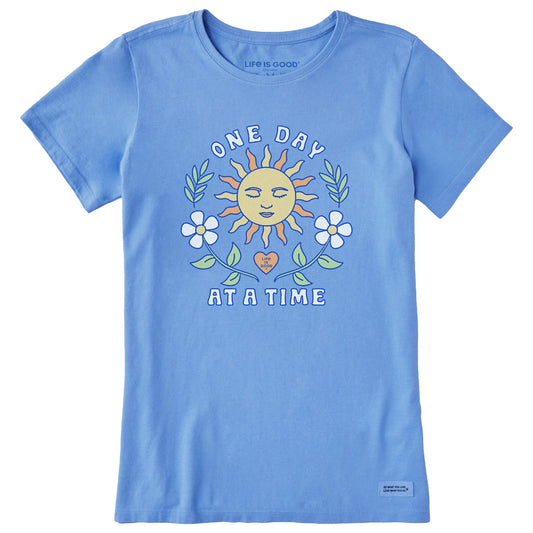 Women's One Day at a Time Sun Short Sleeve Crusher Tee