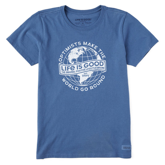 Women's Optimists Make the World Go Round Short Sleeve Tee