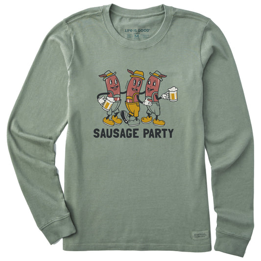 Women's Sausage Party Long Sleeve Crusher Tee