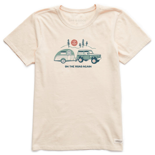 Women's On the Road Again Camper Short Sleeve Crusher Tee