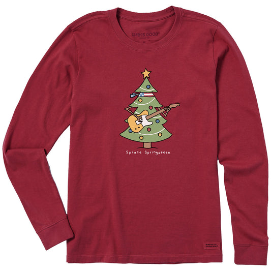 Women's Spruce Springsteen Long Sleeve Crusher Tee