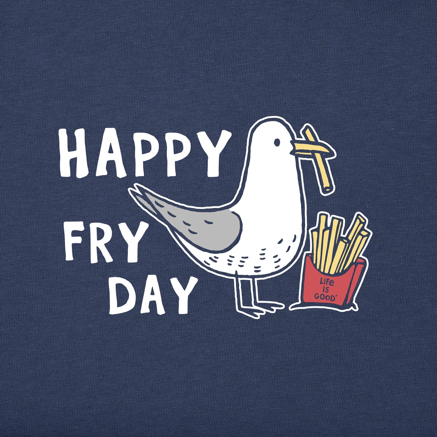 Kids Happy Fry Day Short Sleeve Crusher Tee Style001