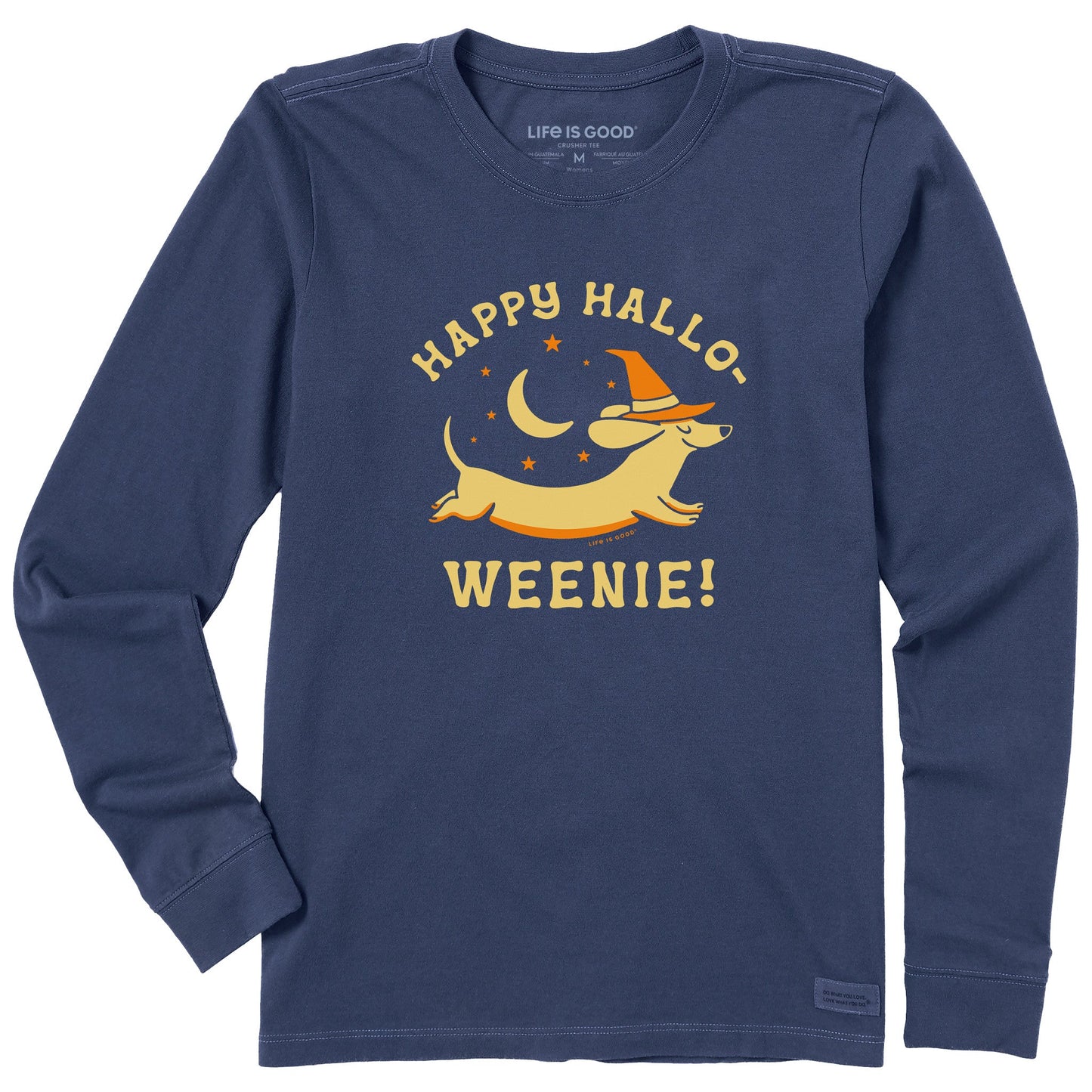 Women's Happy Hallo-Weenie Long Sleeve Crusher Tee