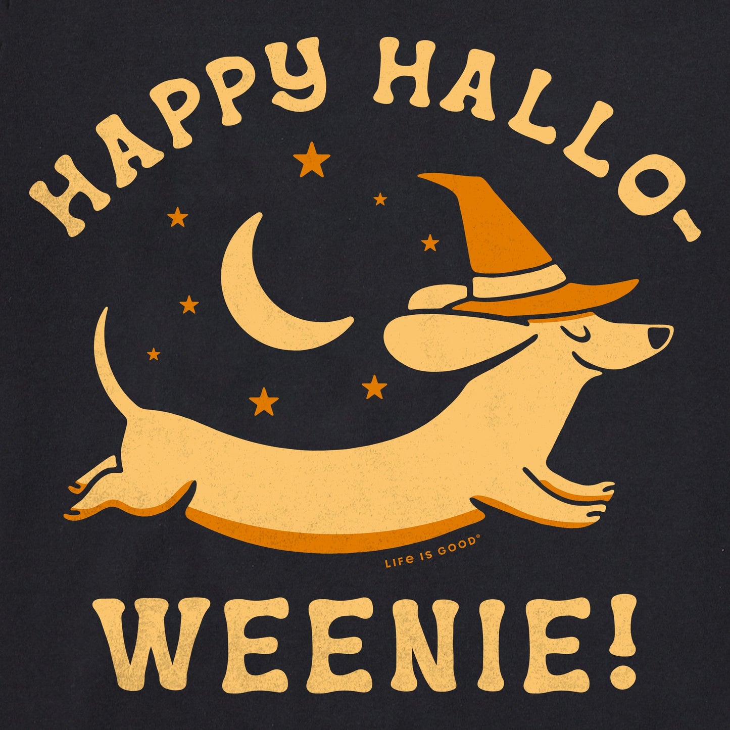 Women's Happy Hallo-Weenie Long Sleeve Crusher Tee