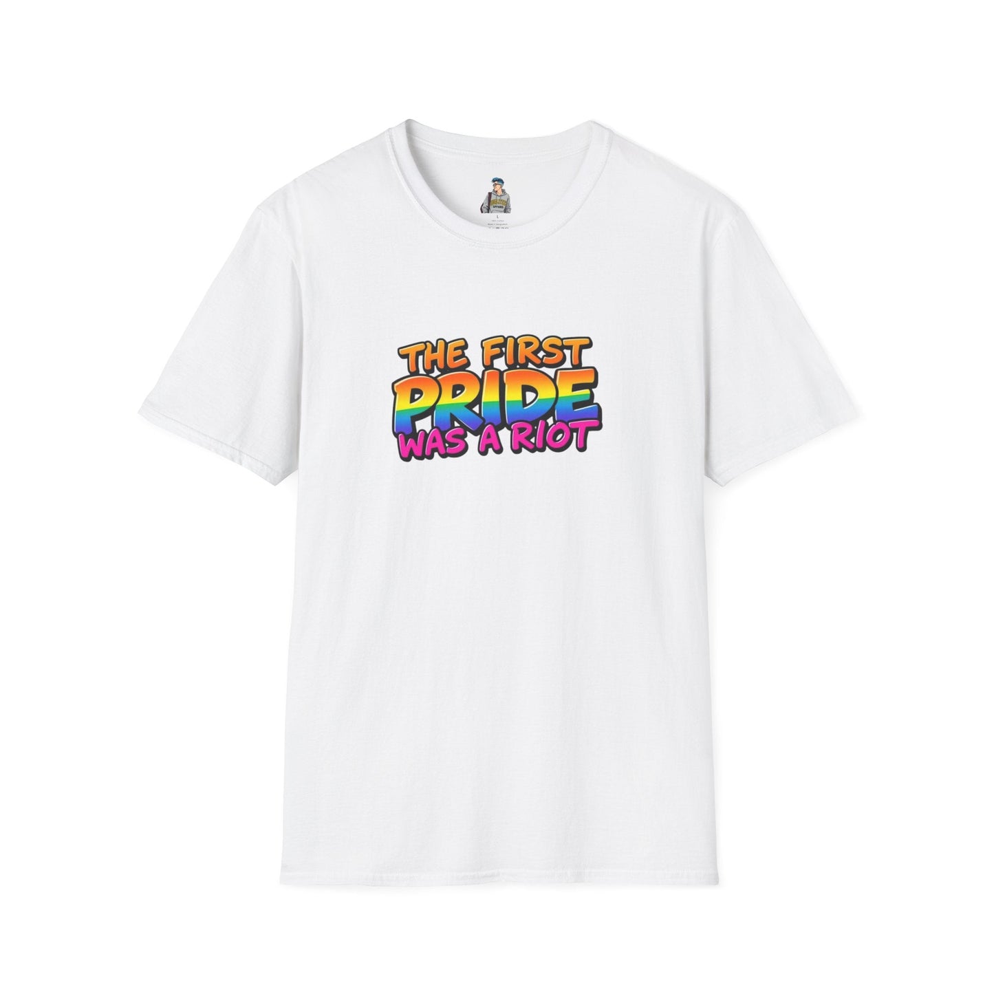 The First Pride Was A Riot Unisex softstyleTee