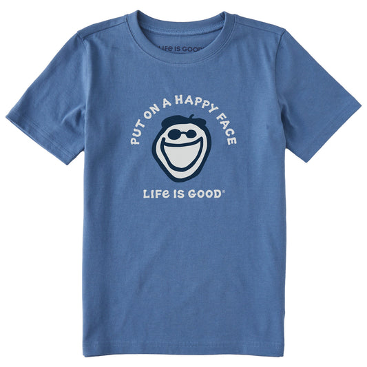 Kids Put On a Happy Face Jake Short Sleeve Crusher Tee