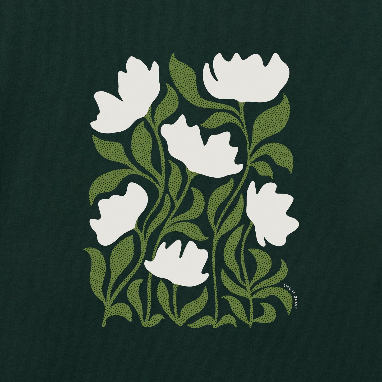 Women's Six Flowers Short Sleeve Crusher Boxy Tee