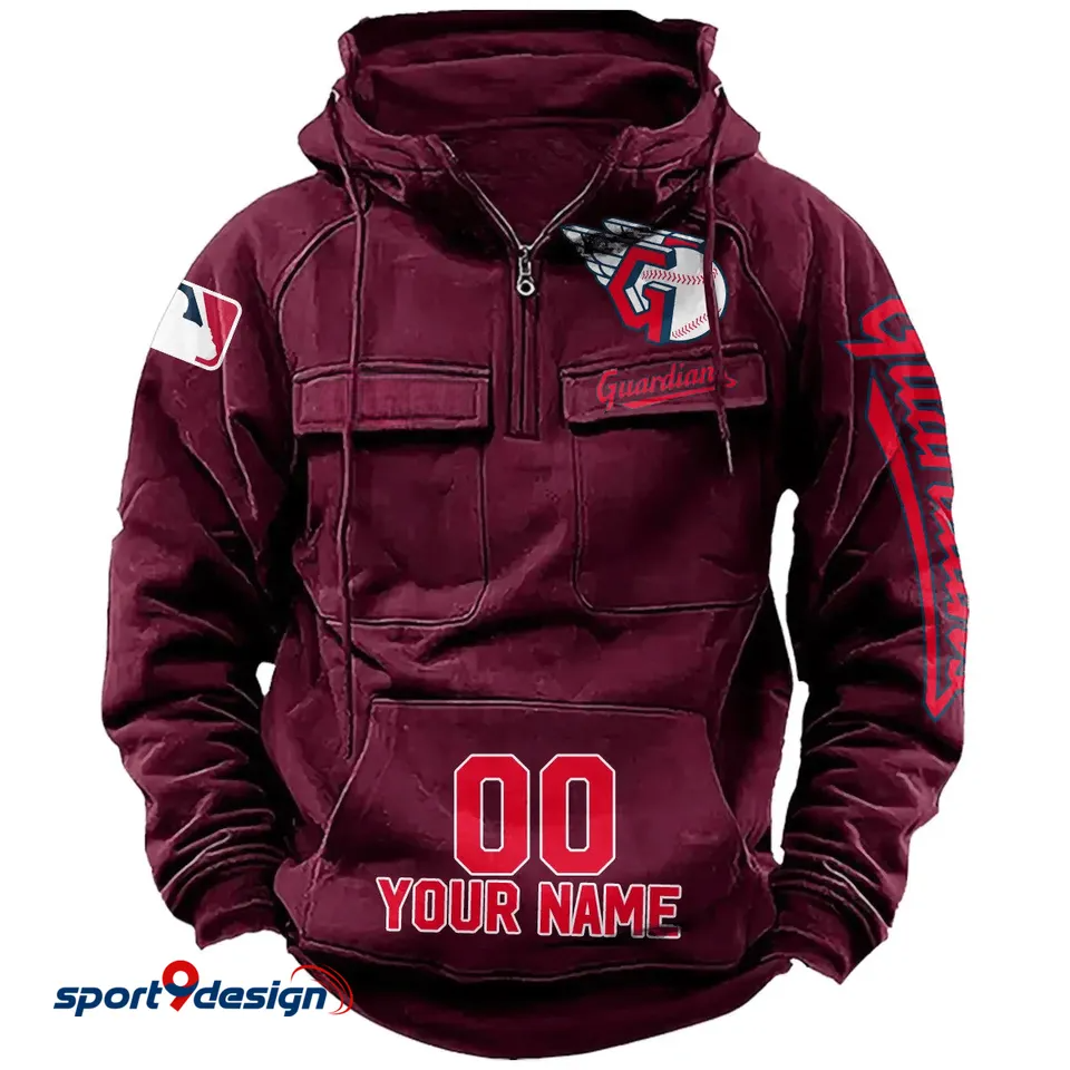 Cleveland Guardians Vintage Men Hoodie
