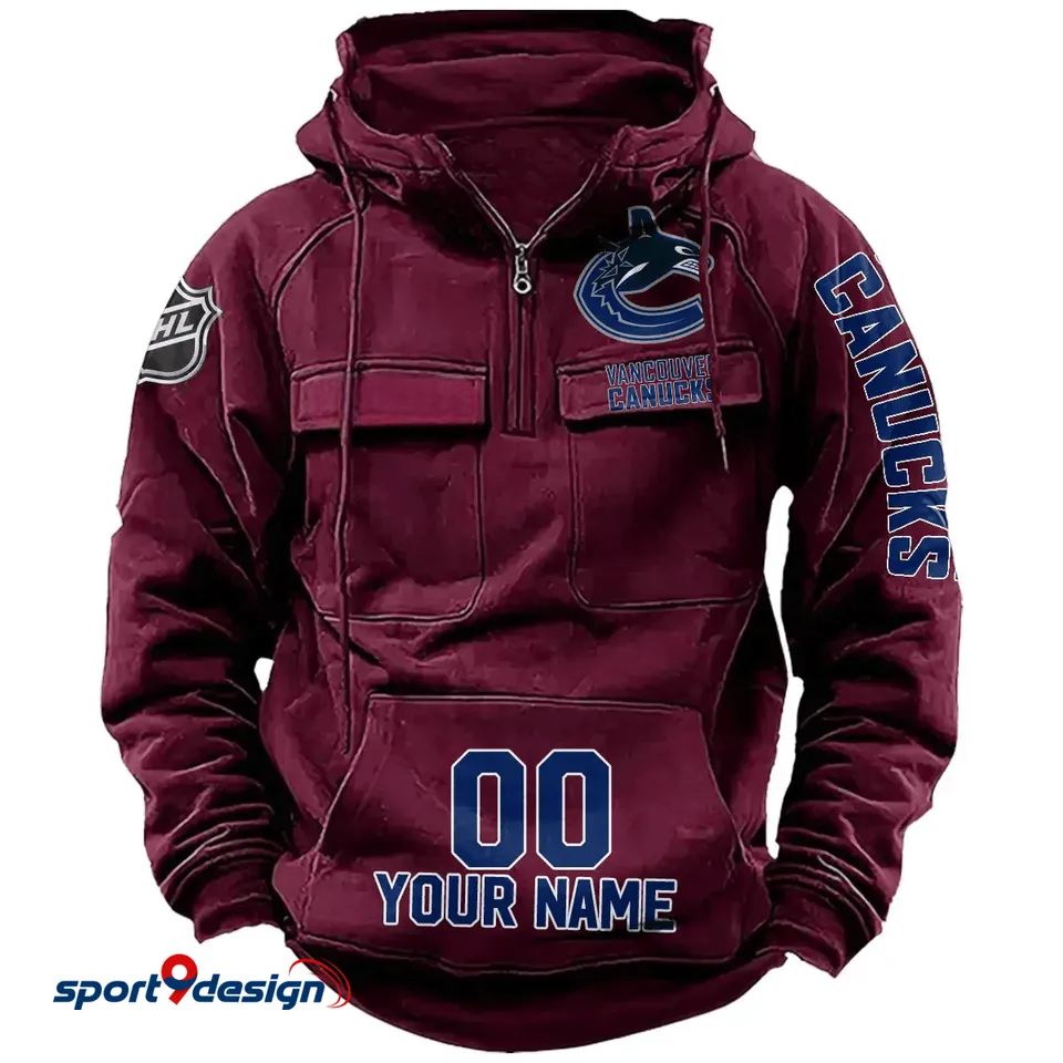 Vancouver Canucks Vintage Men Hoodie AZVMHD287 - Sport9Design
