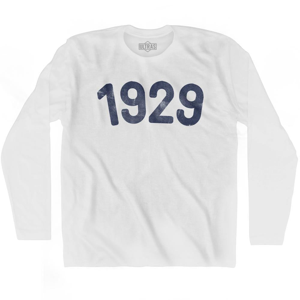 1929 Year Celebration Adult Cotton Long Sleeve T-shirt Style001