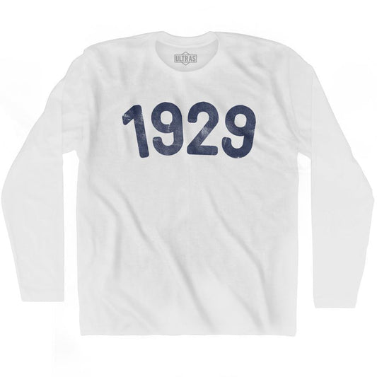 1929 Year Celebration Adult Cotton Long Sleeve T-shirt Style001
