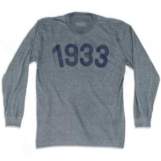 1933 Year Celebration Adult Tri-Blend Long Sleeve T-shirt