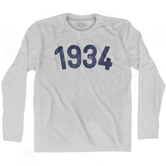 1934 Year Celebration Adult Cotton Long Sleeve T-shirt