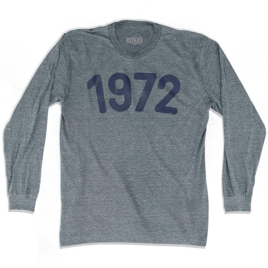 1972 Year Celebration Adult Tri-Blend Long Sleeve T-shirt