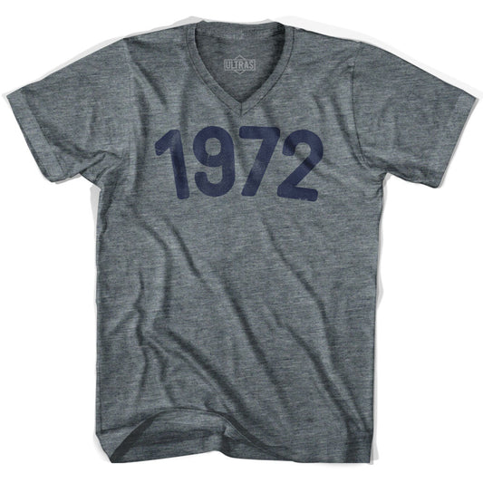 1972 Year Celebration Adult Tri-Blend V-neck T-shirt