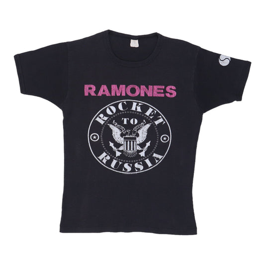 1977 Ramones Rocket To Russia Sire Records Promo Shirt Style001