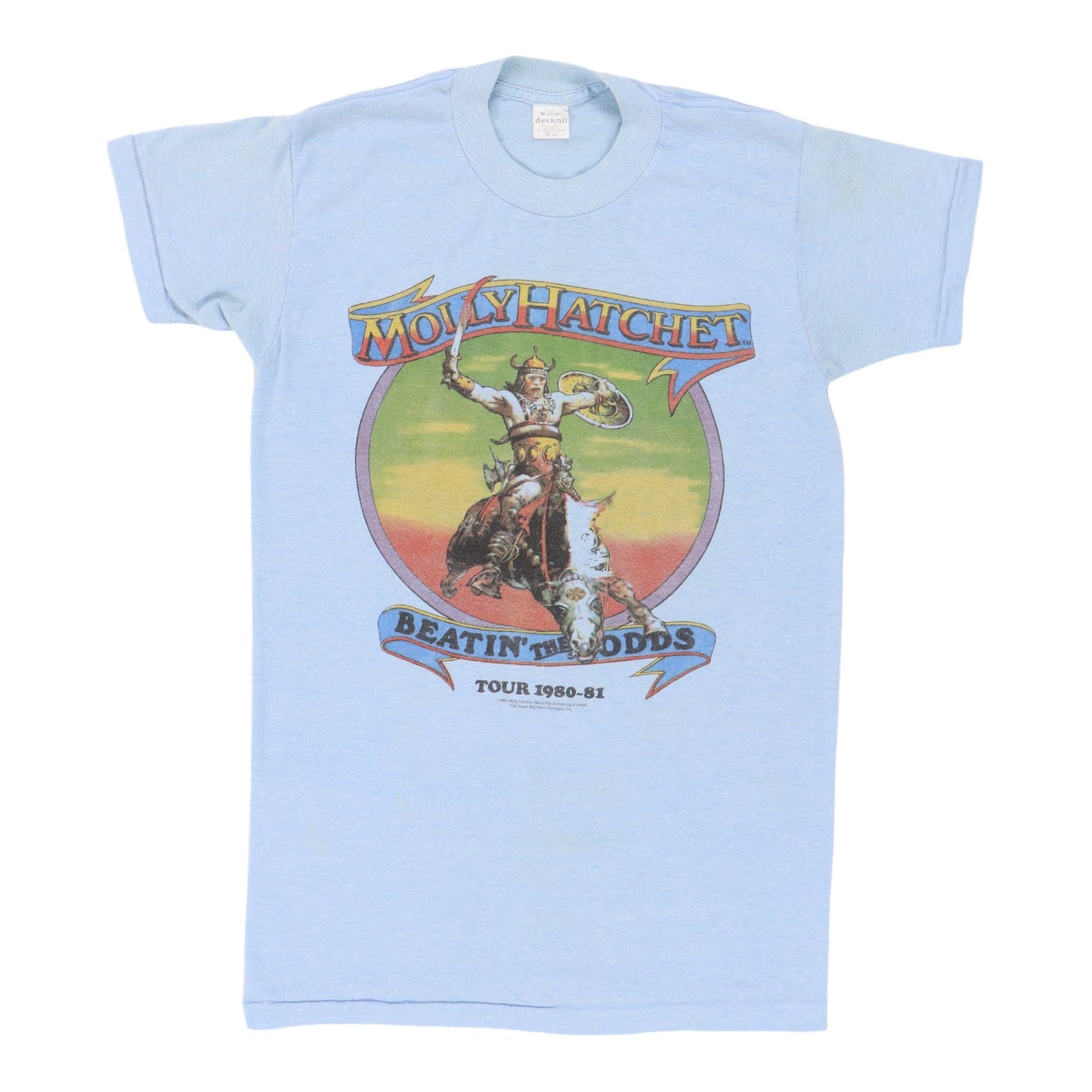 1980 Molly Hatchet Beatin The Odds Tour Shirt Style001