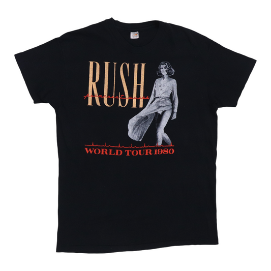 1980 Rush Permanent Waves Tour Shirt Style001