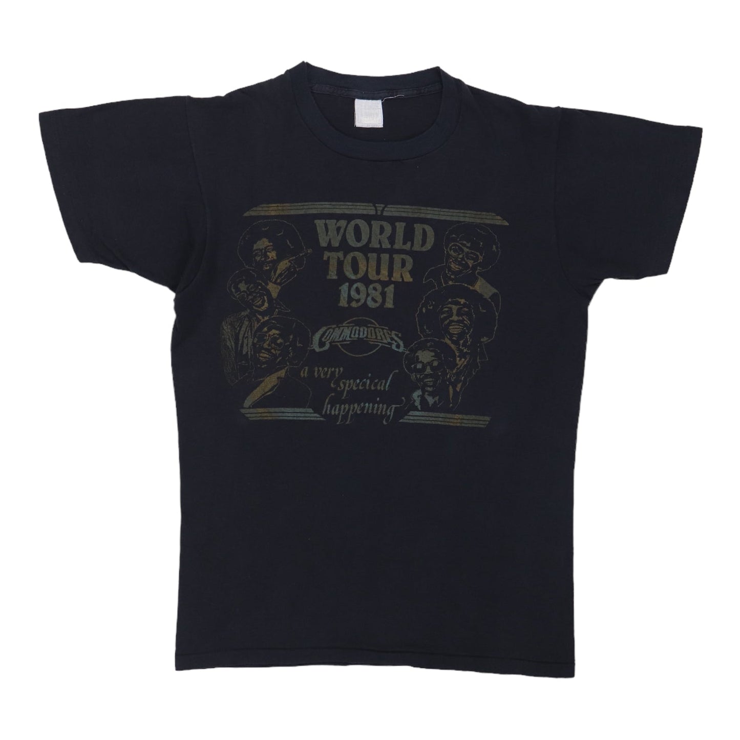 1981 Commodores In The Pocket World Tour Shirt Style001