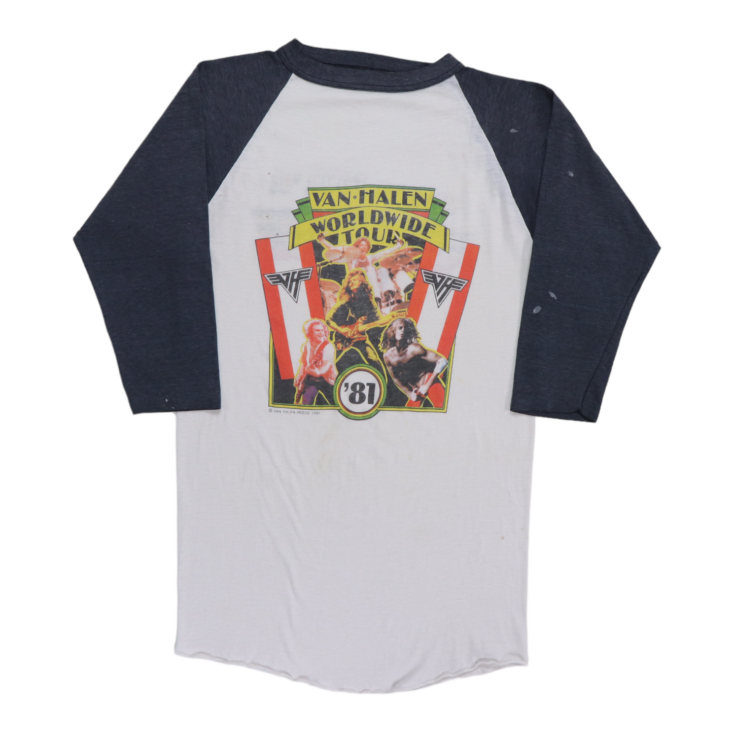 1981 Van Halen World Tour Jersey Shirt Style001