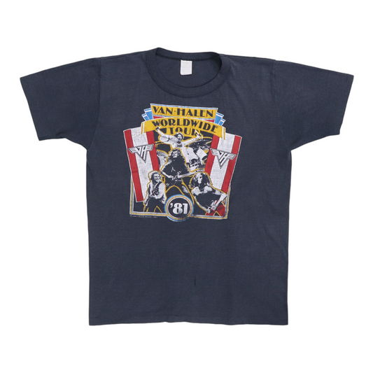 1981 Van Halen World Tour Shirt Style001
