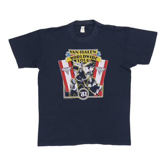 1981 Van Halen World Tour Shirt Style002