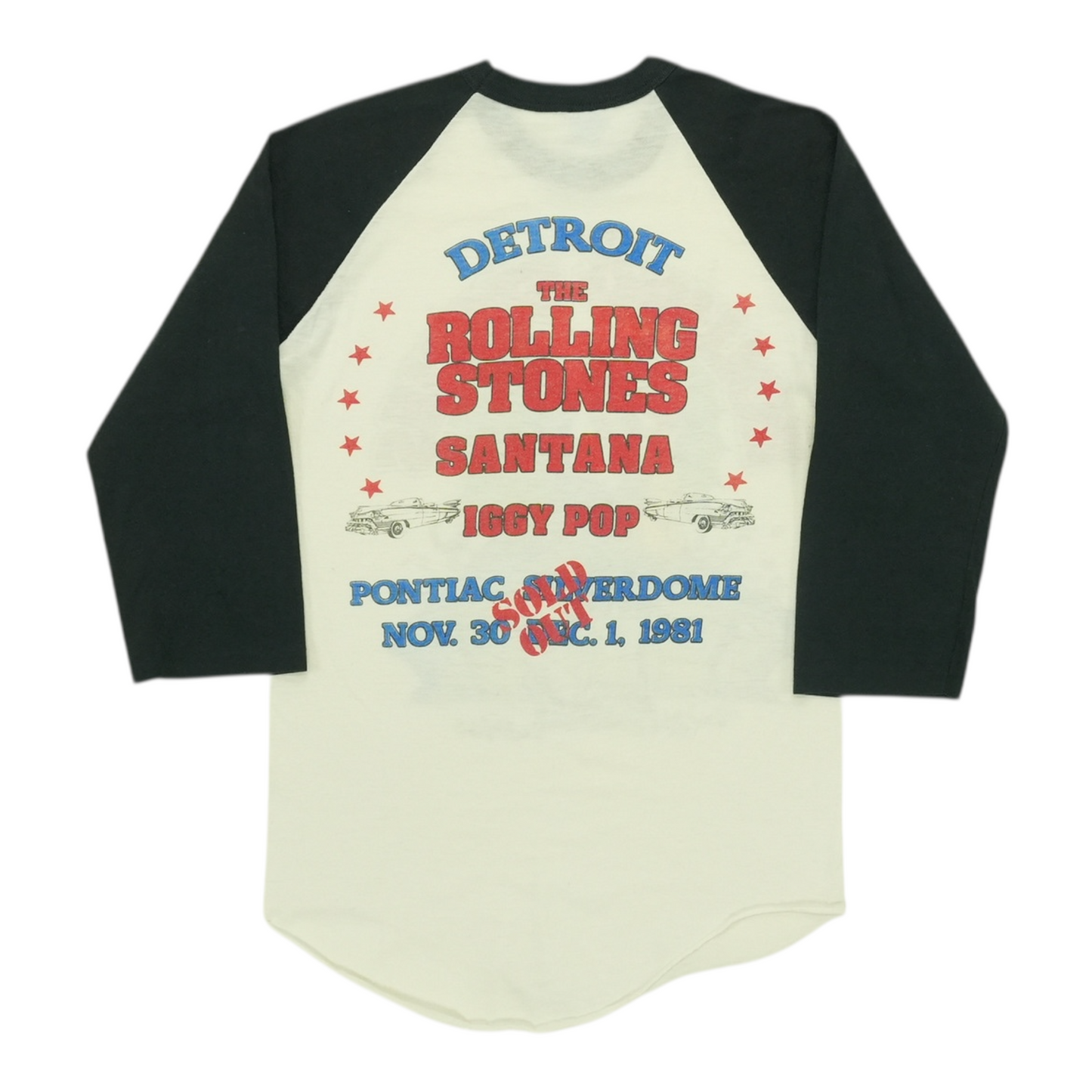 1981 Rolling Stones Tour Jersey Shirt Style007