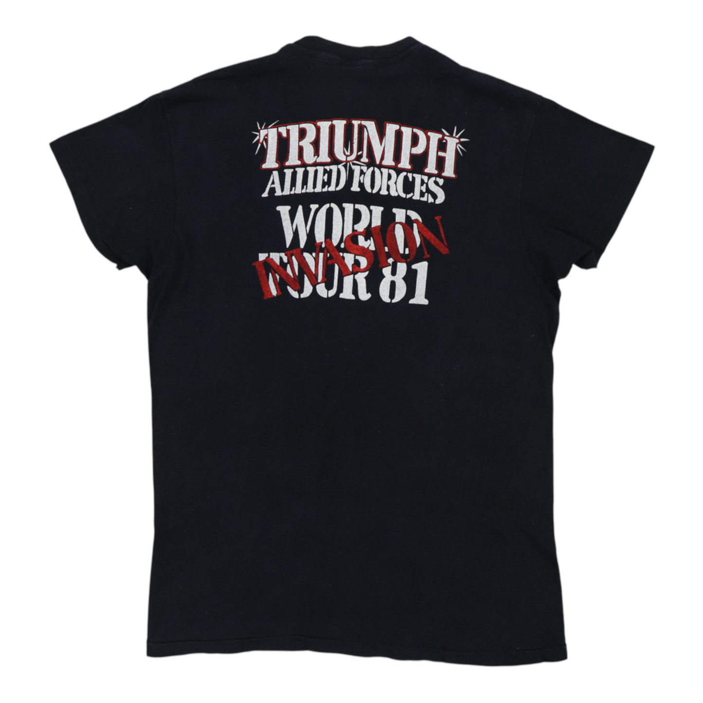 1981 Triumph Allied Forces World Tour Shirt Style001