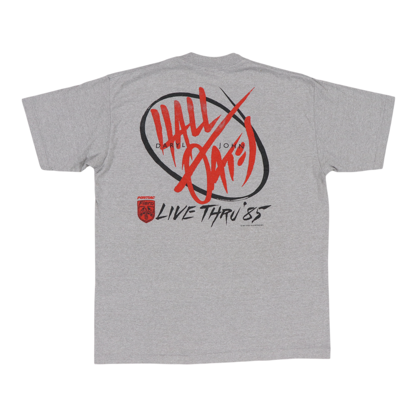 1985 Hall & Oates Live Thru 85 Tour Shirt Style001