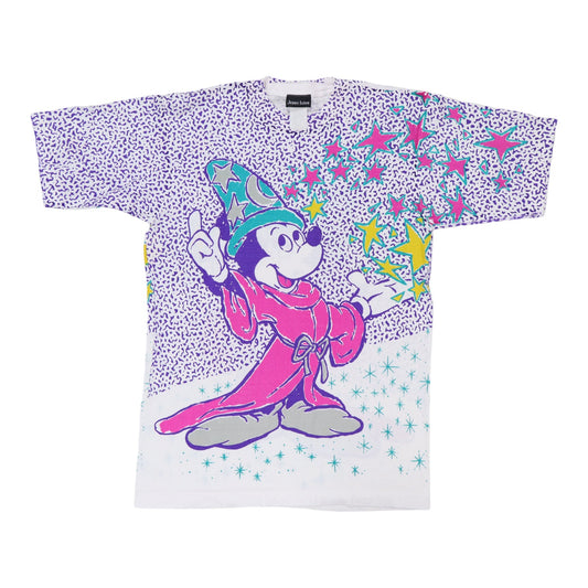 1990s Mickey Mouse Fantasia All Over Print Shirt Style001