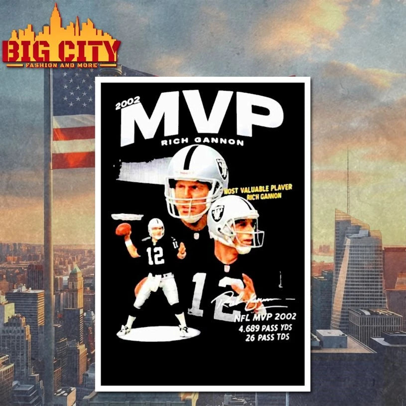 2002 MVP Rich Gannon Most Valuable Player Shirt