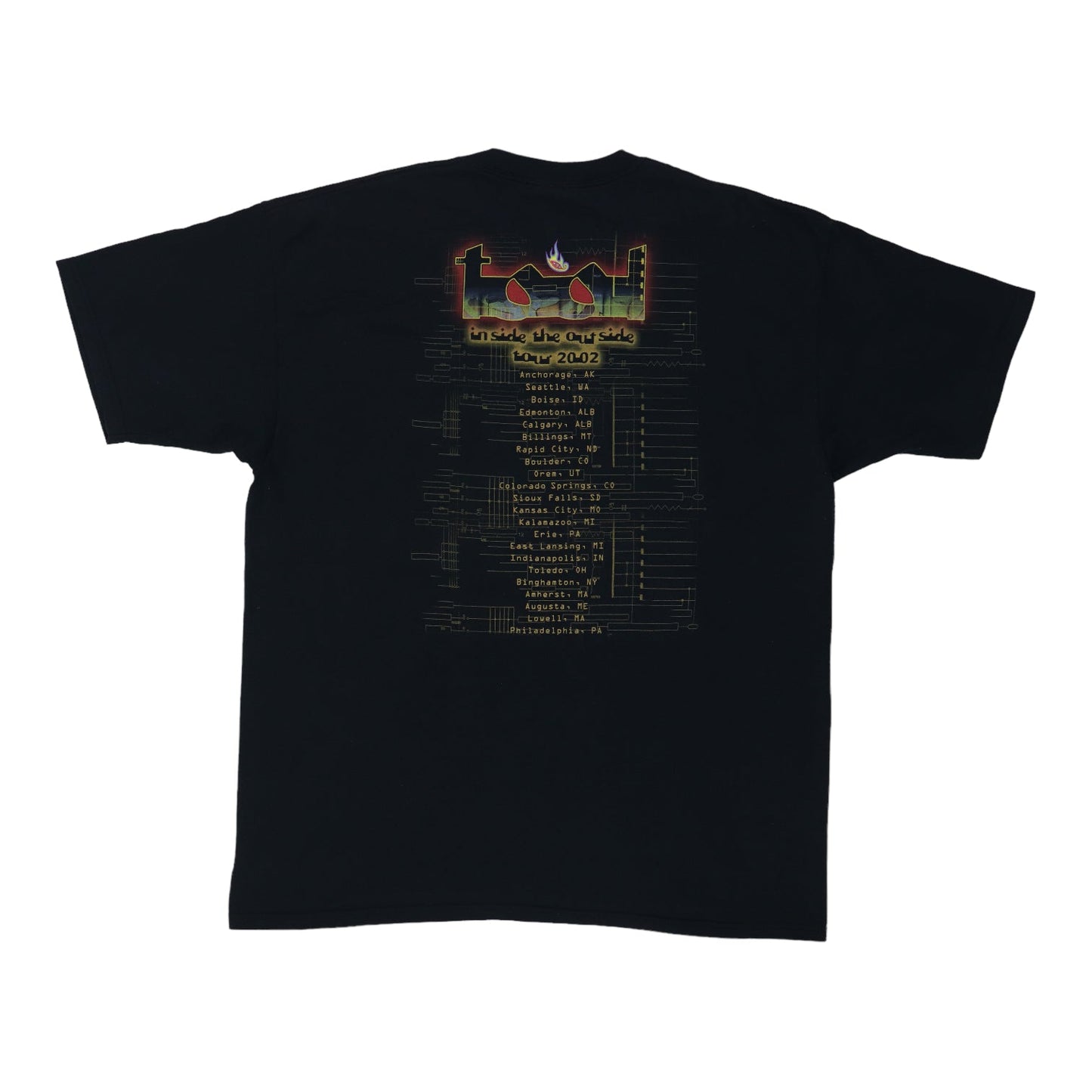 2002 Tool In Side The Out Side Tour Shirt