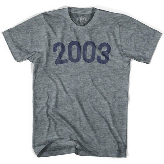 2003 Year Celebration Womens Tri-Blend T-shirt
