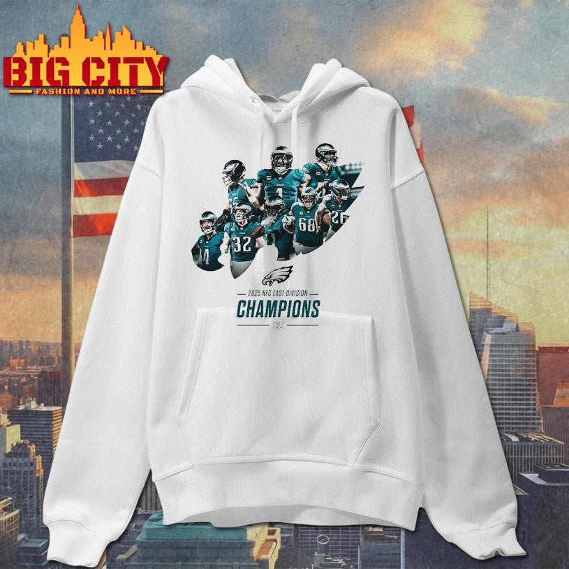2025 Back To Back NFC East Champion Members in logo shirt