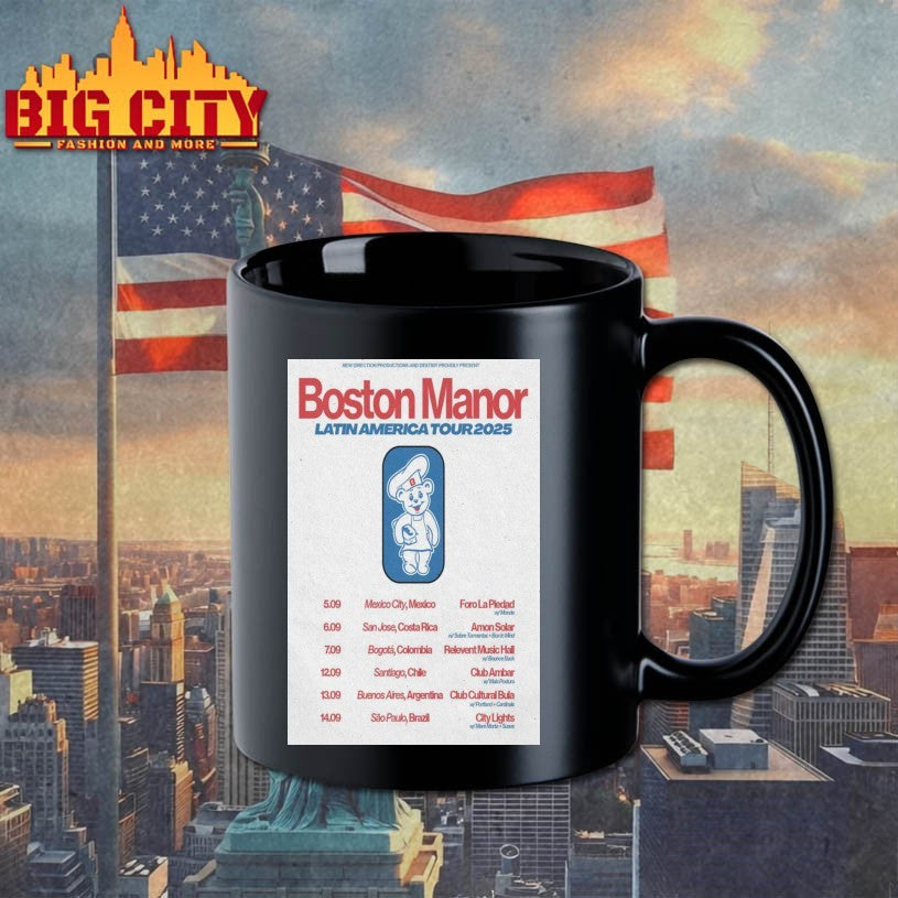 2025 Boston Manor Latin America Tour Poster Shirt