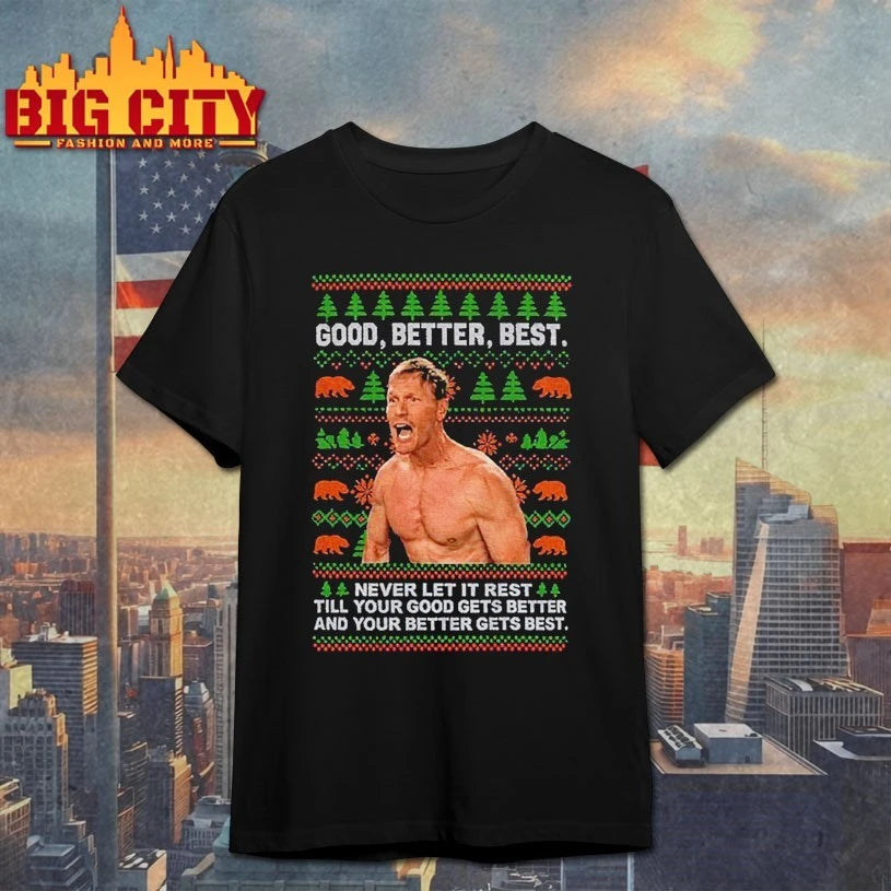 2025 Coach Ben Johnson Good Better Best ugly Christmas shirt