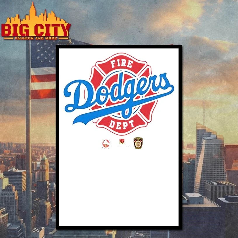 2025 Dodgers Firefighter Appreciation Night Shirt