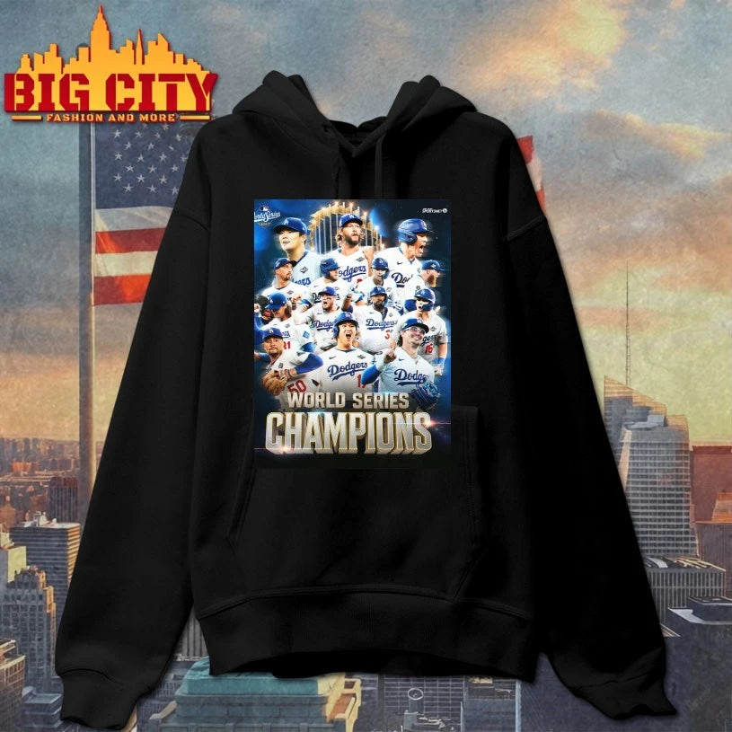 2025 MLB World Series Champions Los Angeles Dodgers Team Poster shirt