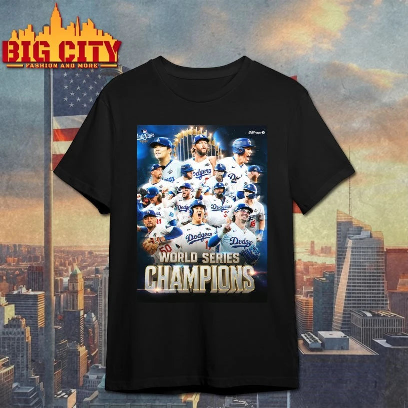 2025 MLB World Series Champions Los Angeles Dodgers Team Poster shirt