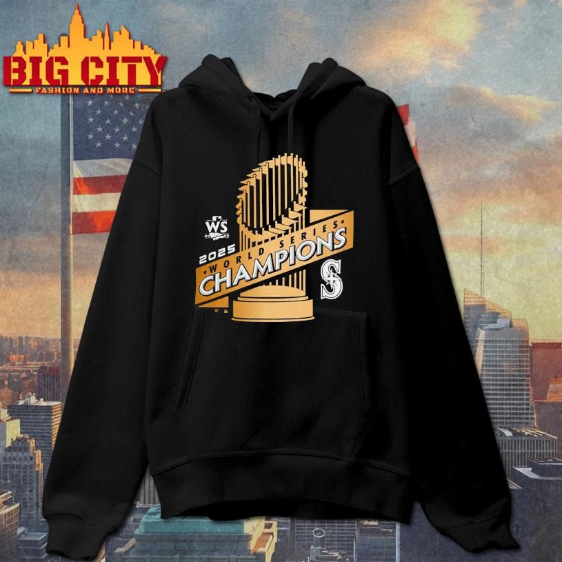 2025 MLB World Series Champions Seattle Mariners Gold Shirt