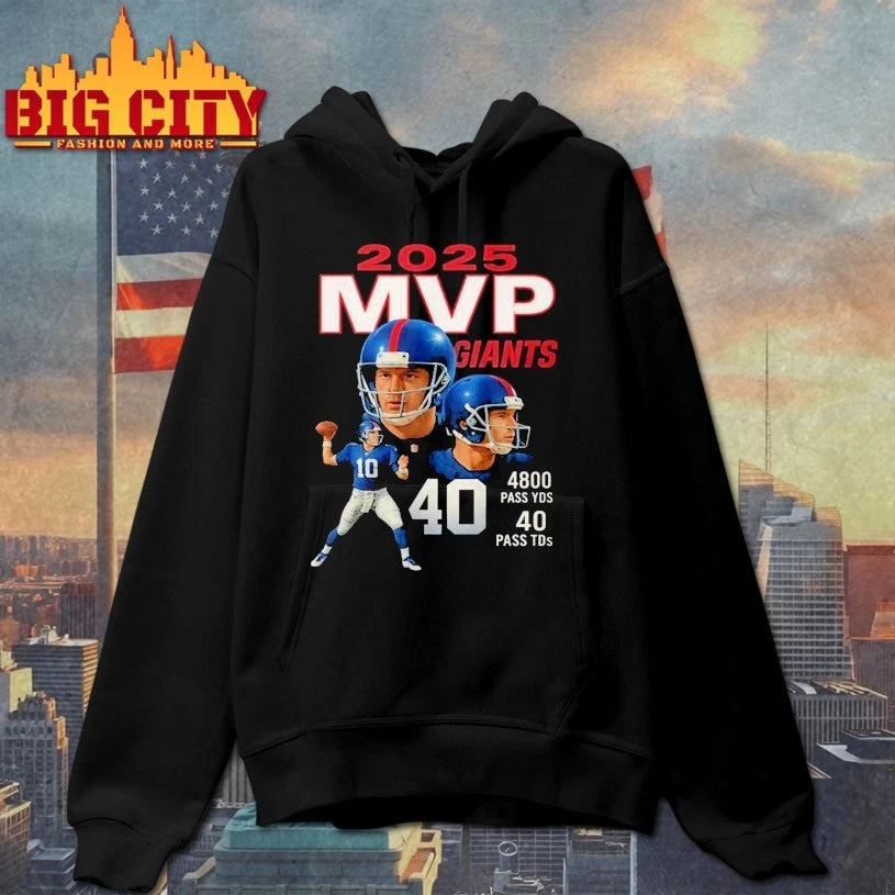 2025 MVP Giants 4900 Pass YDS 40 Pass TDs Shirt