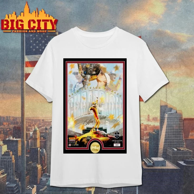 2025 NTT Indycar Champion Alex Palou Winner Poster shirts