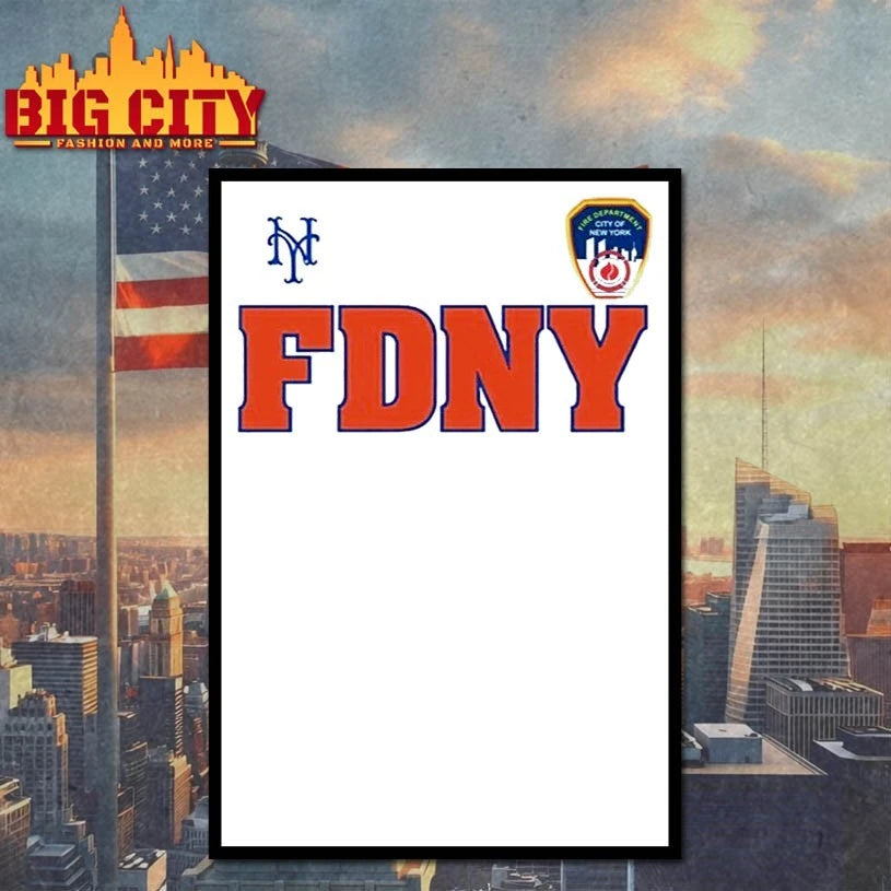 2025 New York Mets FDNY 9 11 shirt