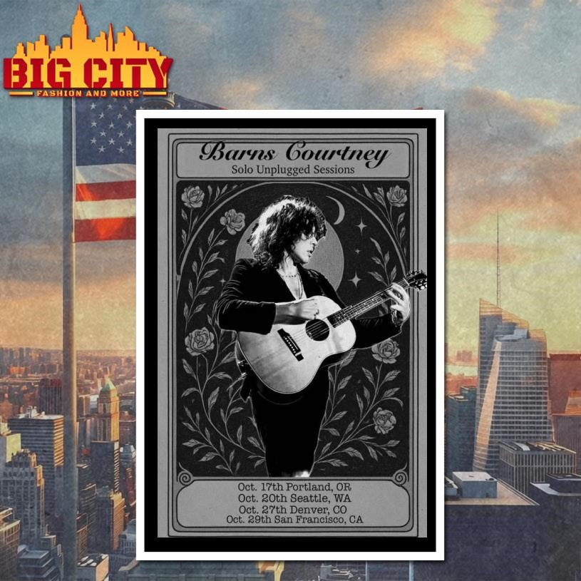 2025 Oct Tour Solo Unplugged Sessions Barns Courtney Poster Shirt